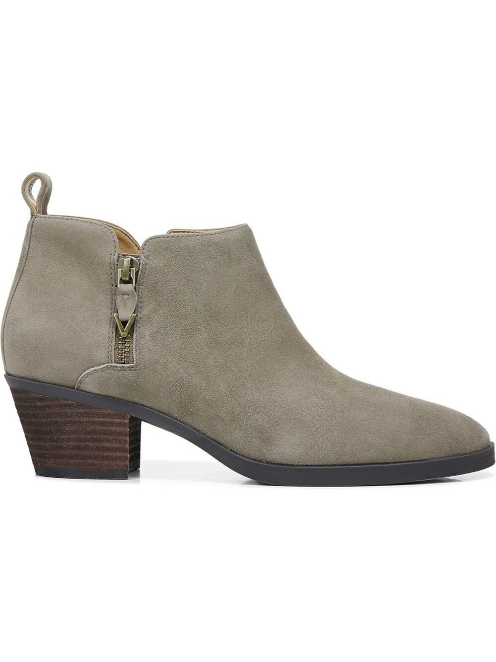 NWOB $169 Waterproof Vionic Cecily Suede Bootie - Stone - - Picture 3 of 13